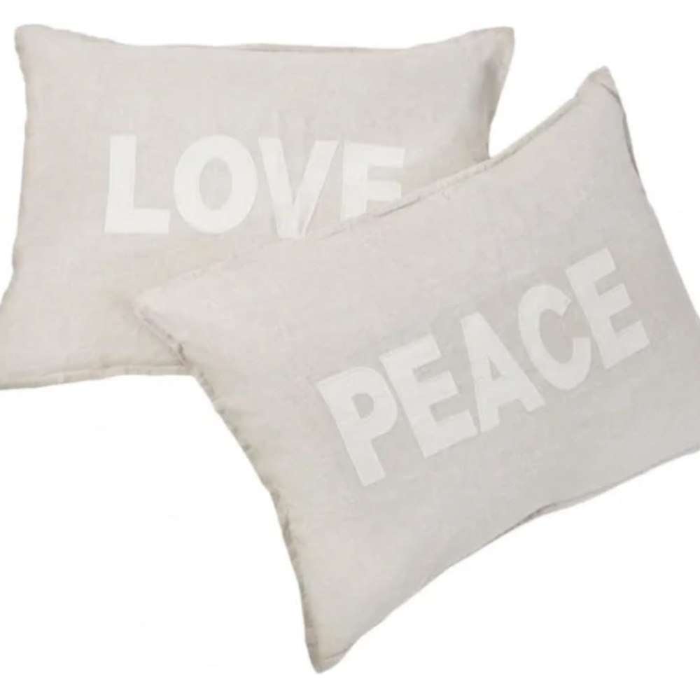 NWT Pom Pom @ Home Linen Pillow Covers - Jillian Harris Spring Jilly Box Item
